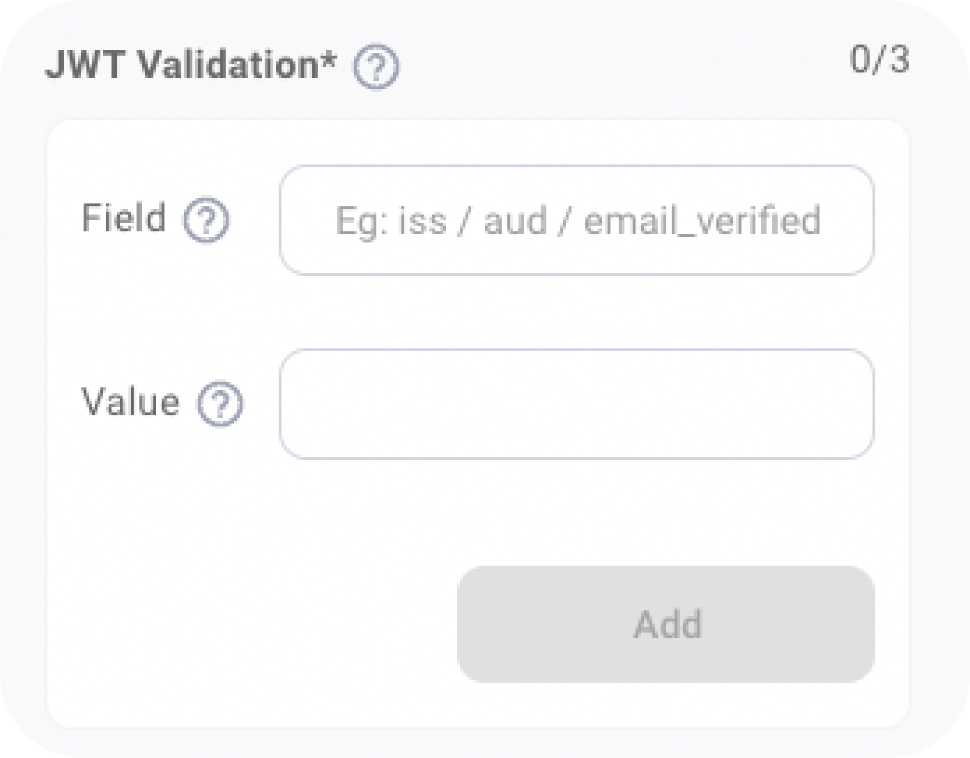 JWT Validation Field - Troubleshoot